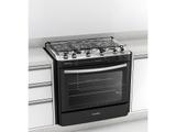 Fogão Esmaltec 5 Bocas De Embutir Preto Com Grill elétrico e Acendimento superautomático 5074