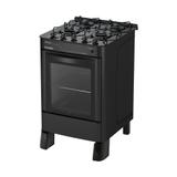 Fogão Esmaltec Ágata Glass 4 Bocas Com Mesa de Vidro Preto