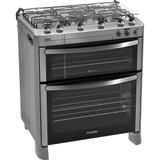 Fogão Esmaltec Diamante 5 Bocas Inox com 2 Fornos