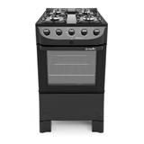 Fogão fratello vetro 4b preto fosco g6 mueller