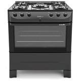 Fogao fratello vetro 5b preto fosco g6 mueller