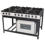 Fogão gás Bravo 6 bocas com Forno BR6BF Venâncio