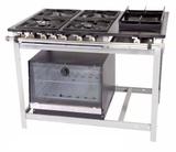 Fogão Gás Ex 5 Bocas 2 Duplas Forno Chapa Venâncio E5fcd2
