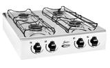 Fogão Gás Junior 4 Bocas de Mesa Inox Branco - Clarice