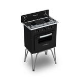Fogão Gemini 2 Bocas Preto - Venax