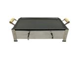 Fogão Grande 2 Bocas Com Chapeira Alcool Inox - Big Grill