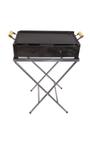 Fogão Grande 2 Bocas Com Chapeira Inteira E Mesa Alcool Inox - Big Grill