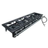 Fogão Industrial 4 bocas de mesa alta pressão grelhas 30X30 Metalmaq