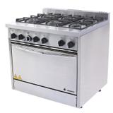 Fogão Industrial 6 Bocas com Forno Don Bidone FDB6F - Venâncio