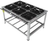 Fogao inox 6 bocas mistas de encosto FGI 40 6 E M - Gastromaq