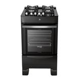Fogão Itatiaia Vitrum Automático Mesa Vidro 4 Bocas Bivolt Preto
