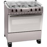 FogÃo MÔnaco 05 Bocas Com Forno Limpa FÁcil Bivolt Inox Atlas