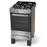Fogão piacere vetro plus 4b inox mueller