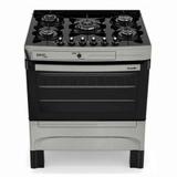 Fogão piacere vetro plus 5b inox mueller