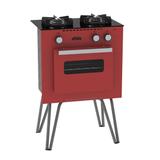 Fogão Portátil Venax Mini Cook 2 Bocas Com Forno A Gás GLP Vermelho
