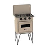 Fogão Venax Gemini 2 Bocas Com Forno - Tampa De Metal Glp Bege