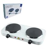 Fogareiro / fogao eletrico portatil disco 2 boca 127v preto/branco - Fix / rio de ouro