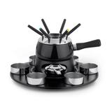 Fondue em inox Metal Forma Carroussel Cervinia 18 peças preto