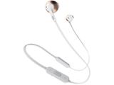 Fone de Ouvido Bluetooth JBL Intra-auricular - com Microfone Branco e Rosê Tune 205BT