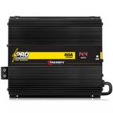 Fonte Automotiva 60 Amperes Taramps Procharger Voltímetro Bivolt Som