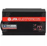 Fonte Automotiva JFA 200A 10000W SCI Carregador Bateria Bivolt Automático LED Voltímetro Amperímetro