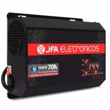 Fonte Automotiva Jfa 70a Slim Bivolt Voltímetro Digital Som