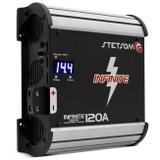 Fonte Automotiva Stetsom Infinite 120A 9000W RMS Bivolt Carregador Digital com Voltímetro Sistema AB