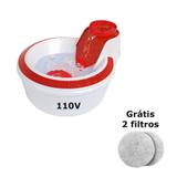 Fonte Bebedouro Cães e Gatos 2L Petlon Vermelho 110V