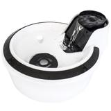 Fonte Bebedouro Petlon Agua Eletrico Gatos - Branco E Preto