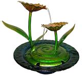 Fonte De Agua Cascata Decorativa De Metal Flores Amarelas para Jardim e Casa (FT-R) - Braslu