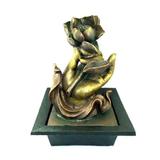 Fonte de Água Mãos de Buda Segurando Flor de Lótus - Relaxar e meditar