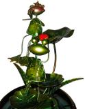 Fonte De Cascata com Agua Decorativa Grande de Metal para Jardim Sapo com Coração e Coroa (FT-O) - Brasluu