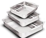 Forma Assadeira Retangular 3 Peças Aluminio Promoção - Remaza