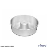Forma Bolo Redonda Alumínio com Tubo 24 cm - Nigro