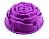 Forma Bolo Silicone Formato Rosa - Utifácil