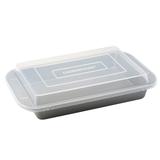 Forma de Bolo Farberware Antiaderente Cinza com Tampa 33x22cm