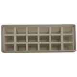 Forma de gelo em silicone 18 cubos fendi / niazitex