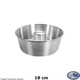 Forma de Pudim Alumínio Polido 18 cm - Alumínio sildan