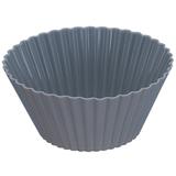 Forma de Silicone Bolo Cupcake Pudim Petit Gateau 2 Unidades Cinza - Zanline