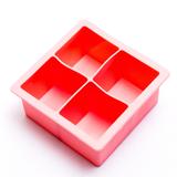 Forma de silicone com 4 cavidades quadrada dasshaus