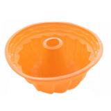 Forma de Silicone para Bolo e Pudim Alaranjada Unicasa
