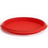 Forma de silicone para quiche Lékué vermelha 28X3CM - 25821 - Lekue