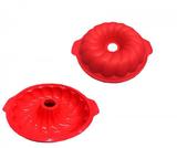 Forma De Silicone Redonda Com Alça P/bolos Pudim Doces - Monaliza
