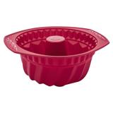 Forma de Silicone Vermelha para Bolo Euro