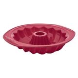 Forma de Silicone Vermelho para Pudim Euro