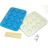 Forma Para 12 Cake Pop de Aluminio Antiaderente Com 24 Palitos - Lojas carol hu