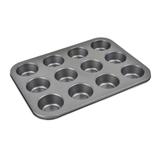 Forma para 12 Cupcakes Em Aço Carbono com antiaderente 35 x 26 x 3 Cm - Inga