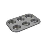 Forma para 6 Cupcakes Em Aço Carbono com antiaderente 26 x 18 x 3 Cm - Inga
