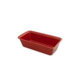 Forma para pão de cerâmica mondoceram gourmet 1000ml- vermelho