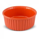 Forma para Suflê 1,5L Mondoceram Gourmet 8cmx20cmx20cm Laranja